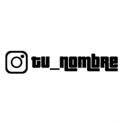 Instagram Sticker Personalizado – Pegatina con tu username