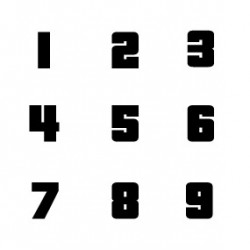 Sticker con Número Personalizado – Pegatina resistente para moto o coche