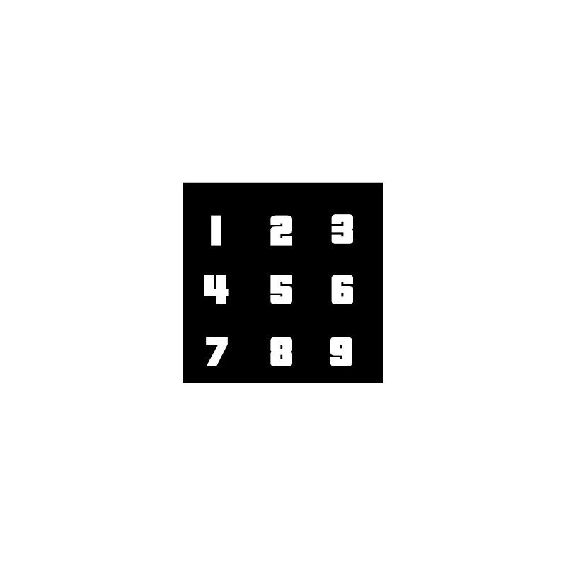 Sticker con Número Personalizado – Pegatina resistente para moto o coche